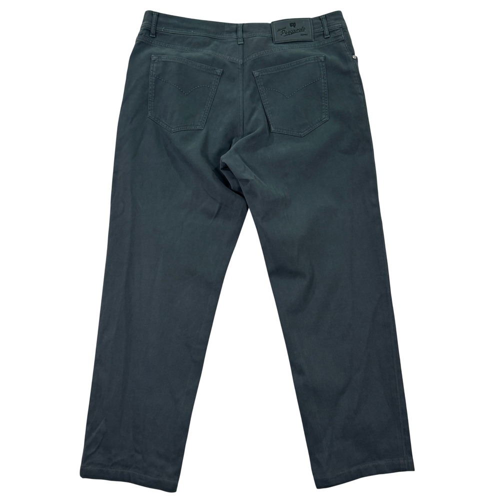 Marco Pescarolo Nerano M Mens 36x28 Pants Green Cotton Made in Italy Casual EUC - Picture 2 of 16